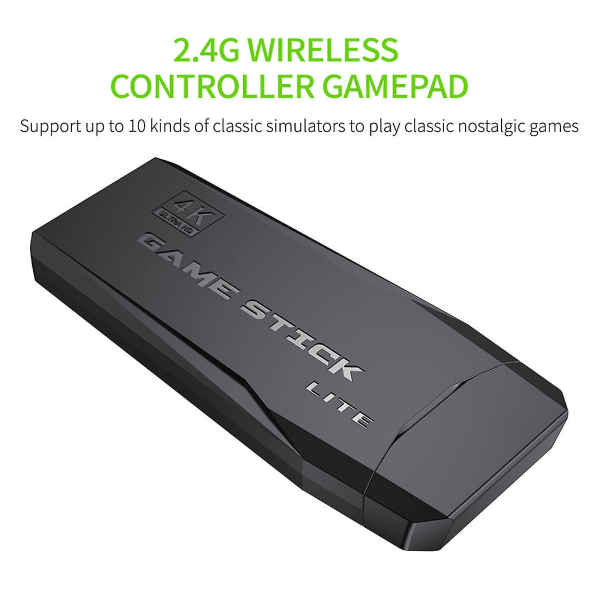20000+ 4k Hdmi-TV Video Game Stick Retro -pelikonsoli W/2 langattomalla ohjaimella 4k Game Stick, 100% uusi tao 32g