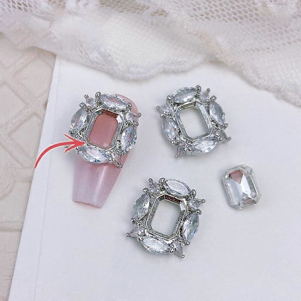 3D Nagelkonst Dekorationer Nagelkonst Berlocker Rosetter Nagelkonst Strass Nagel Pärlor 3247