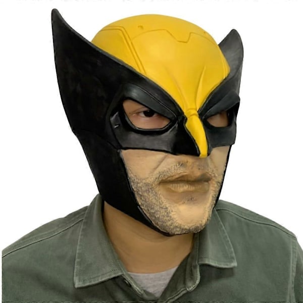 Cosplay Wolverine Kostyme Maske Halloween Karneval Superhelt Tilbehør Voksne Lateksmasker Fancy Dress Festrekvisita A