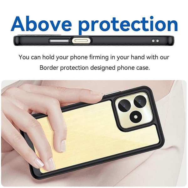 Stöttåligt mobilskal för Realme C51 Black