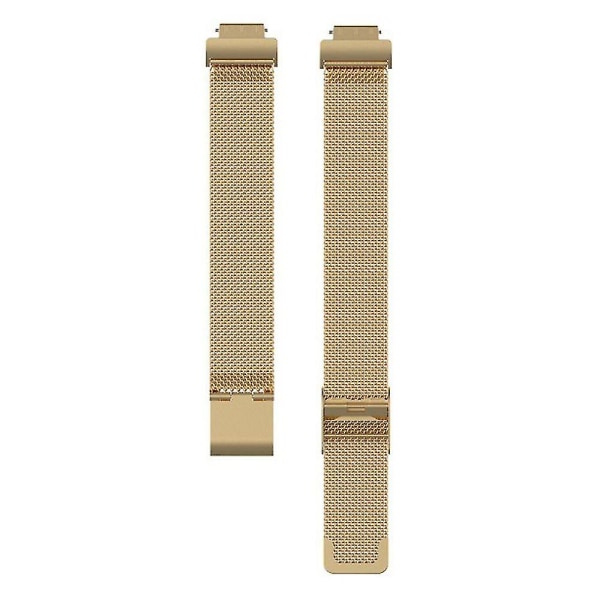 För Fitbit Inspire 3 Rostfritt stål Mesh Ersättning Smart Watch Band med spänne-guld