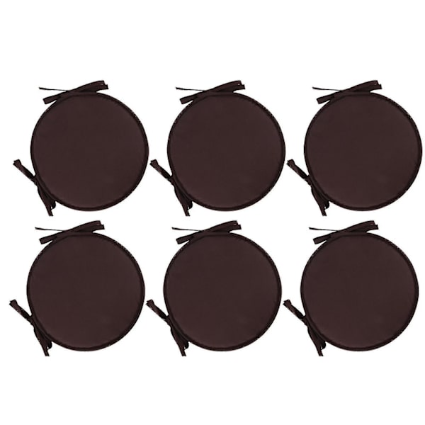 Puter Uteplass Hjem Innendørs/utendørs Stolputer Ro Sete Fortykket Spisestue Stol Pute Ro krakk Sky Blue 6pcs