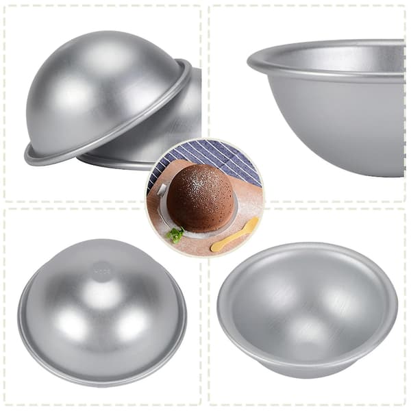 Aluminium Halvklot Chiffon Cakeform 10cm - Perfekt för Bikini Cake, Desserter och Puddingar