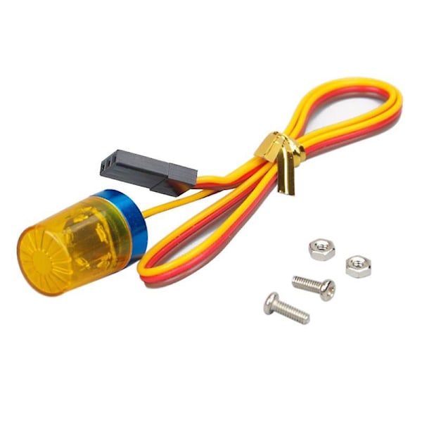 Led-lampe Strobing-sprængende Blinkende roterende lys til 1/10 Rc bil 1:14 Tamiya Tractor Engineering Truck Orange