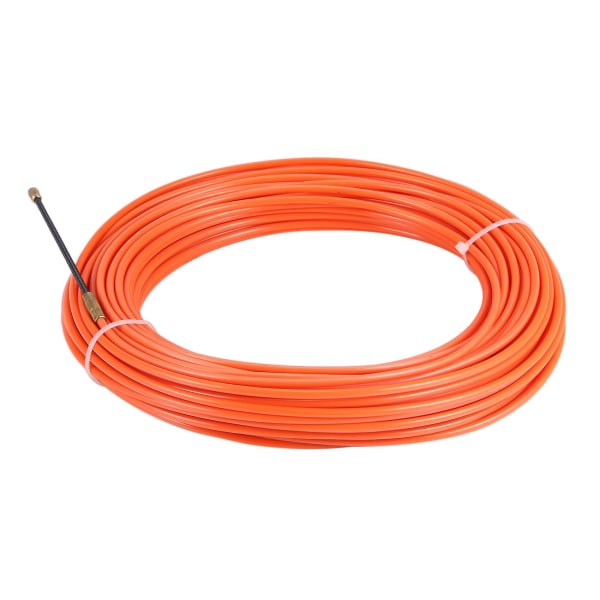 4mm 30 Meter Orange Guide Device Nylon Elkabel Push Avdragare Kanal Snake Rodder Fisktejp Tråd