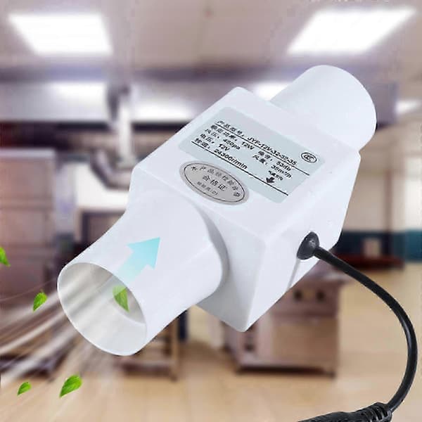 Stille 12V Inline Ventilator til Badeværelse, Hjem, Have Ventilation, Opvarmning og Køling Løsning 25mm