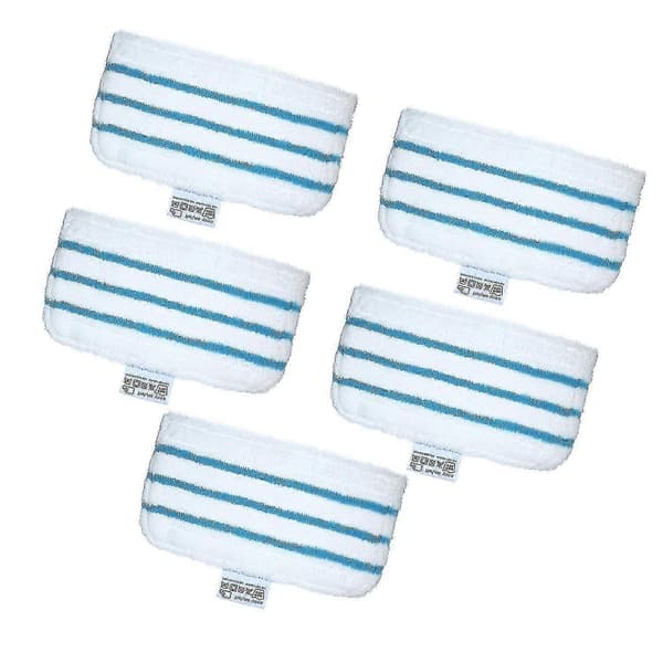 5-pak moppepuder erstatning til Black + Decker dampmoppe FSM1610/ FSM1630 vaskbar moppepude tilbehør
