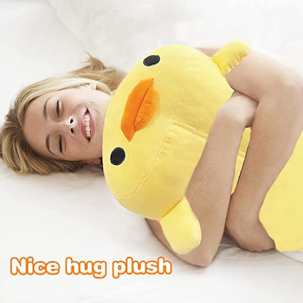 Giant Duck Plush Pillow 16 Inch Yellow Duck Plush Animal Extra stor kudde, bekväm och andas, gör inte ont i huden.