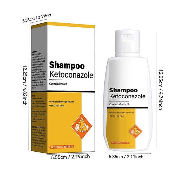 Anti-skælshampoo med 1% Ketoconazol, frisk aroma, 90 ML