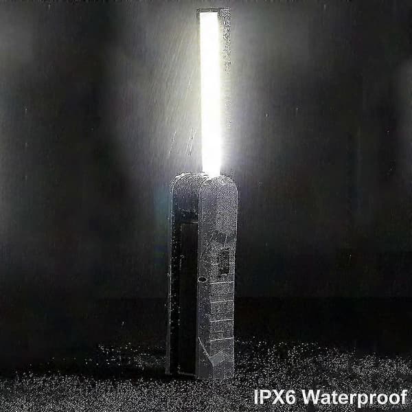 2-pakning LED-arbeidslys, oppladbart COB-arbeidslys med magnetisk base, hengekrok, 270° rotasjon, 4 moduser