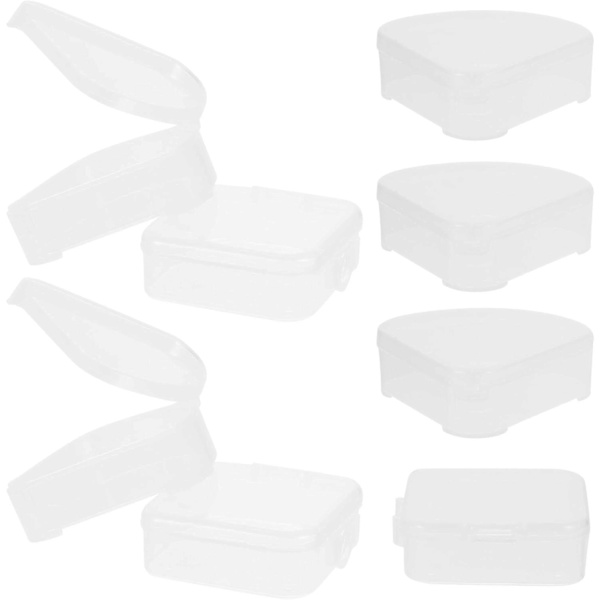 8 Triangulära Puderpuffar Med Förvaringsställ