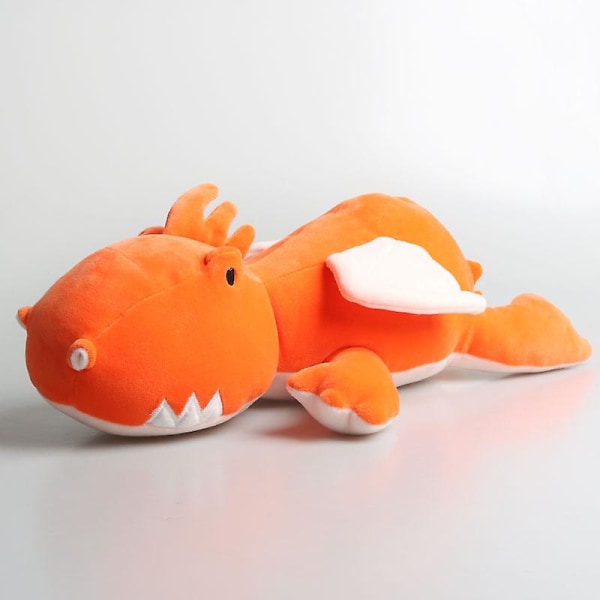 Bomullsveid Dinosaur, Søt Triceratops Plysjleketøy Red Dragon 60cm