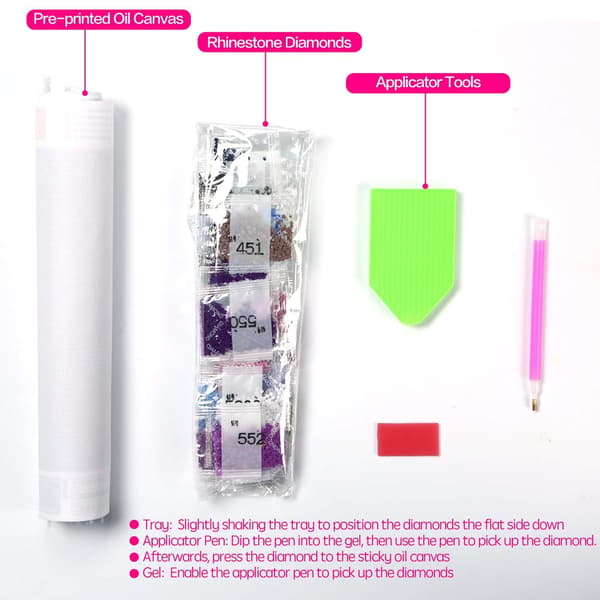 (30x40cm) DIY 5D Diamantmålning Broderi Korsstygn Cra