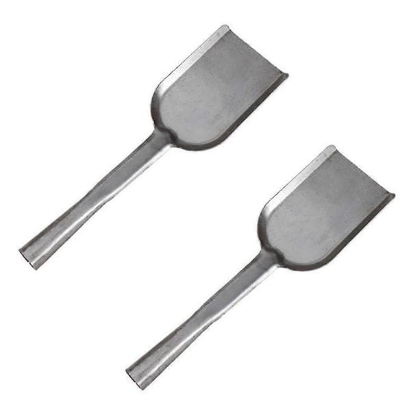 2 stk. langskaftede spader, grytespader, antrasittgrå spader til hjemmet 35X10cm Silver