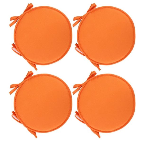 Hynder Patio Hjem Indendørs/udendørs Stolepuder Ro Sæde Fortykket Spisestue Stol Pude Ro Taburet Orange Red 4PCS