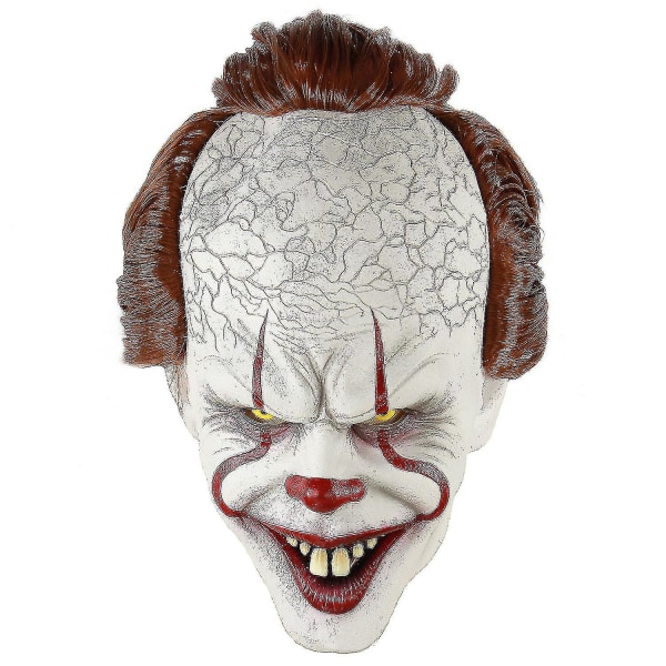 Miesten Pennywise-klovni- set aikuisille lapsille – täydellinen Halloween-juhliin Gold With mask Adult M