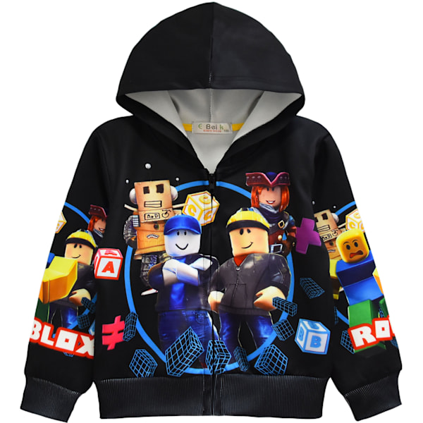 ROBLOX Barnjacka med Dragkedja och Huvtröja black 150