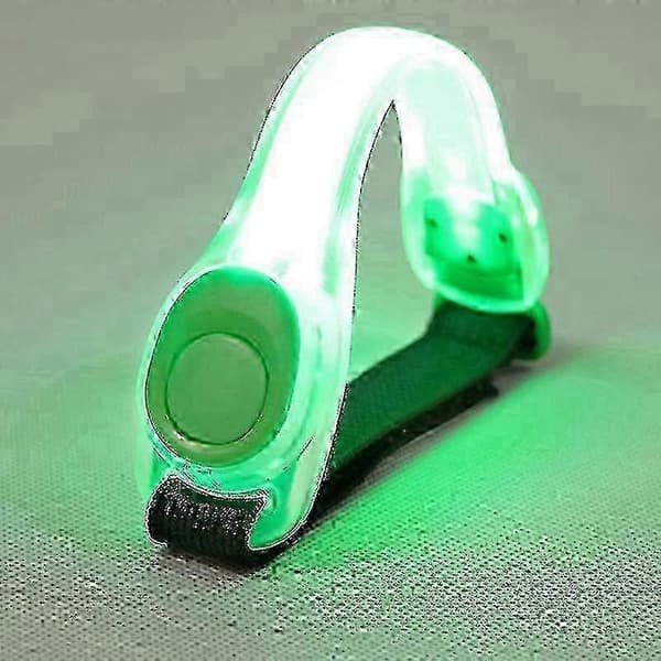Glødende løpearmbånd med LED-lys, justerbart_cdb1 Green