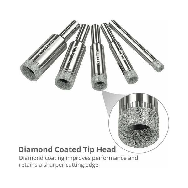 Hulsave 16 stk, diamantbor krone hulsav 6-50 mm glasboring