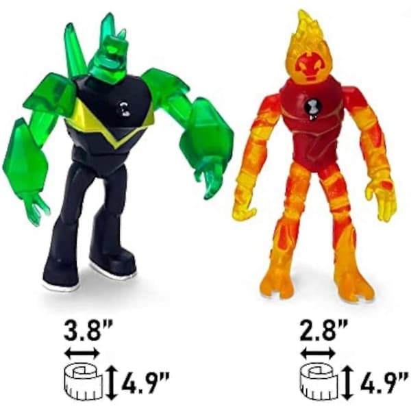 Ben 10 Actionfigur Legetøjssæt, 9-pak med Aliens & Karakterer [JSR]