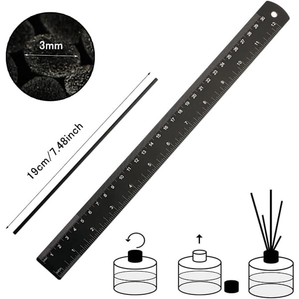 100 Pieces - Scent Sticks - Scent Sticks Refill - 19 cm × 3 mm - Scent Diffuser - Scent Diffuser