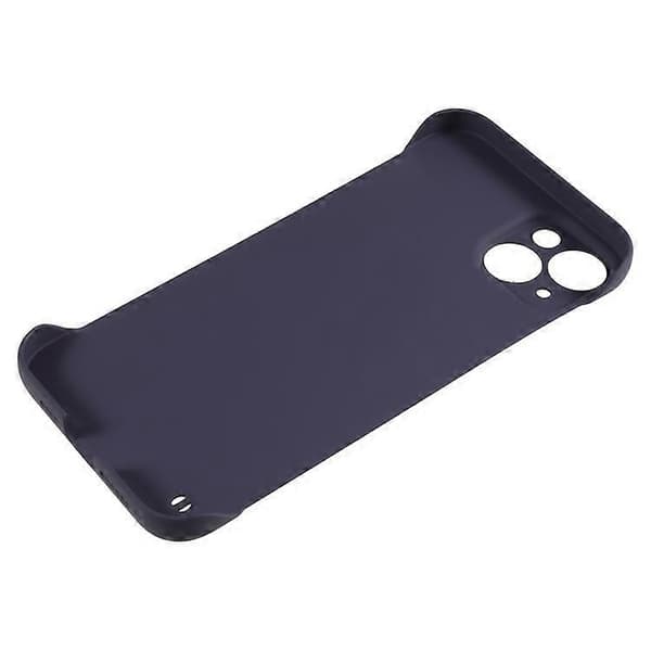 Kompatibel med iPhone 15 Plus-deksel Rammeløst Hardt PC-telefondeksel med hudfølelse DarkPurple