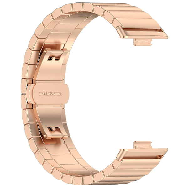 En Perle Rustfrit Stålrem Til Huawei Watch Fit 3 Rose Gold