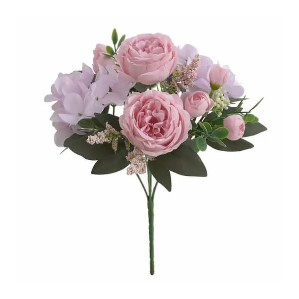 Kunstig blomsterarrangement – for bryllup og mottakelse – for elegant innredning Pink