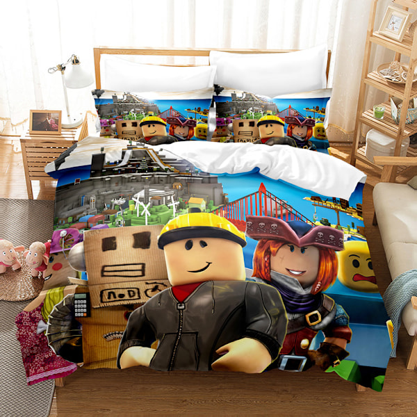 Minecraft My World 3D digitaltryckt tredelat set påslakan sängöverkast lakan örngott sängkläder 14 220*240