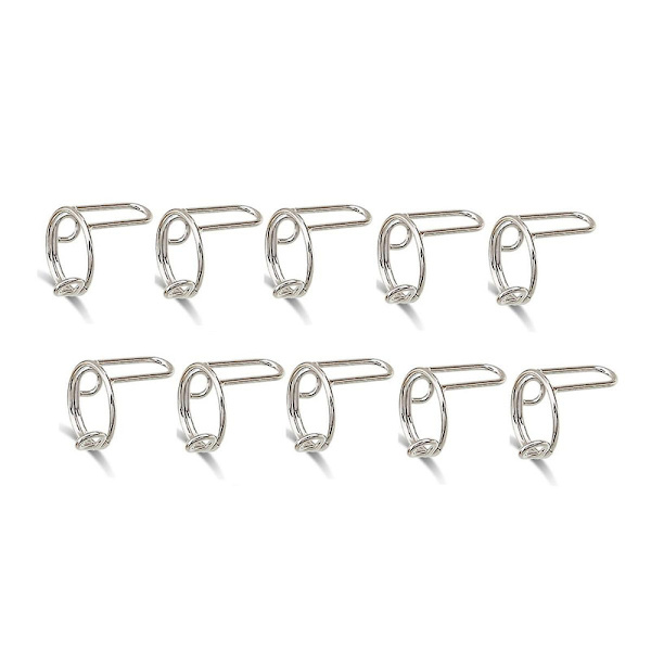 10 stk. tynde negle ringe til damer daglig fingertip beskyttelse ring smykker gave til kæreste Silver
