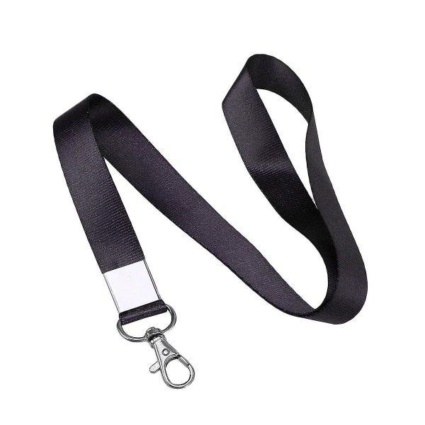 1 stk Halsrem Nøglebånd Sikkerhed Metal Clip Id Badge Snor til Business Id Key (kongeblå)