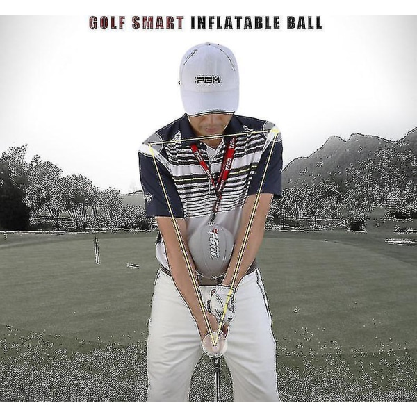Uppblåsbar Golf Smart Ball Trainer Bärbar Swing Arm Corrector Gray
