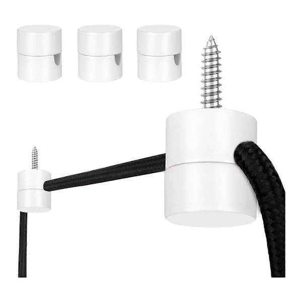 3 Pakning Tak Kroker for Takhengende Lys, Pendel Lys Krok for Taklampe, Tak Kroker White
