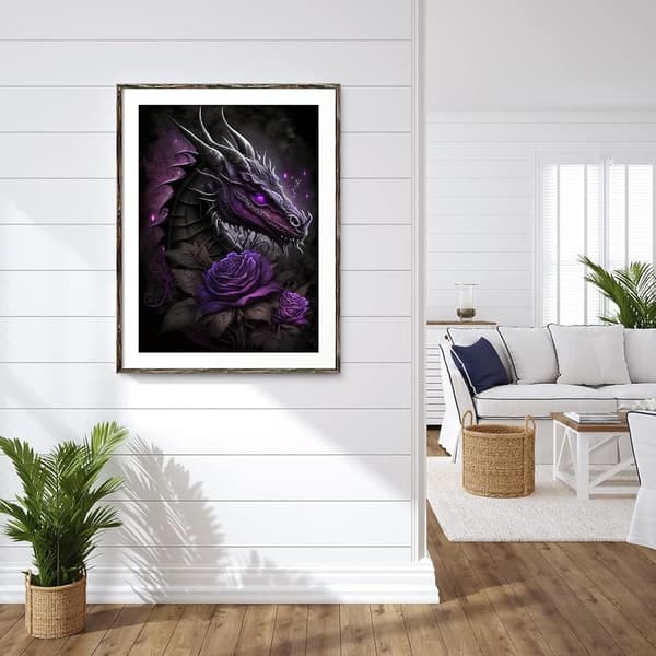 5D Timanttimaalaus 30x40cm Lohikäärme S