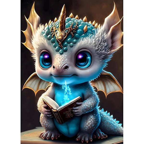 5D-timanttimaalaus 30x40cm Dragon Legend 27