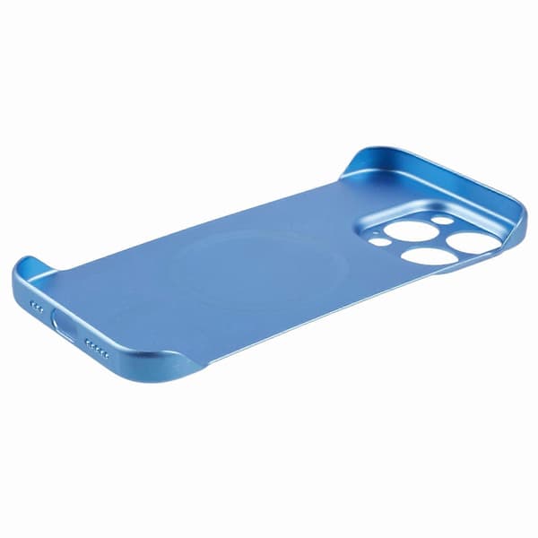 Cover til iPhone 14 Pro Max, kompatibel med MagSafe, hård PC, rammeløs telefon Blue