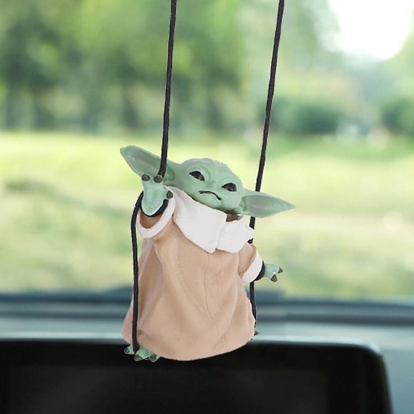 Star Wars-vauva Yoda-autoriipus Anime-hahmolelut-taustapeilikoristeet lahja