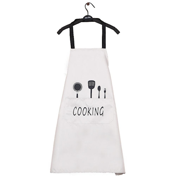 Unisex printed ärmlösa förkläden Kök Light Grey
