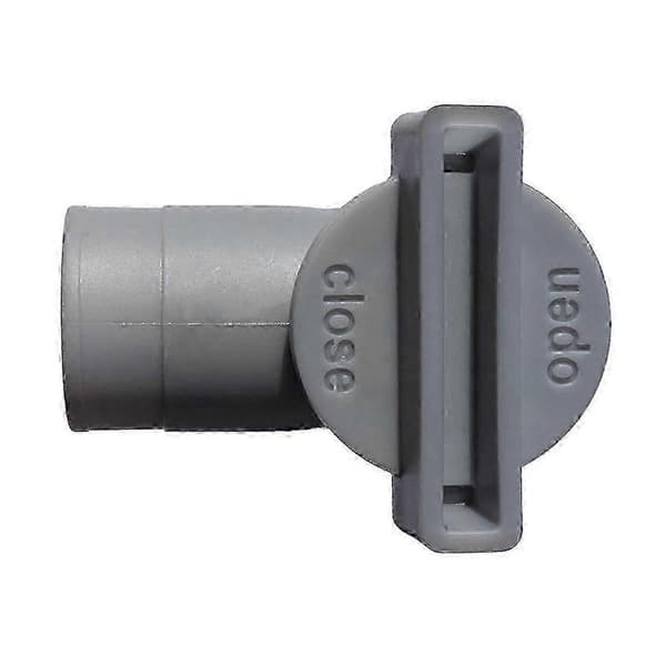 32 mm utomhuspooladapter med läckagesäker på/av-kolvventil för PVC-slangbyte