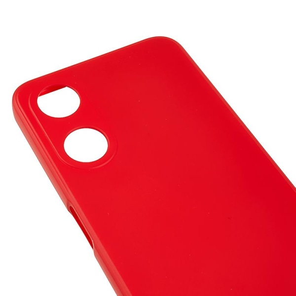 Til Oppo A58 5g Fiberforing Gummibelagt TPU etui Anti-ridse telefoncover Red