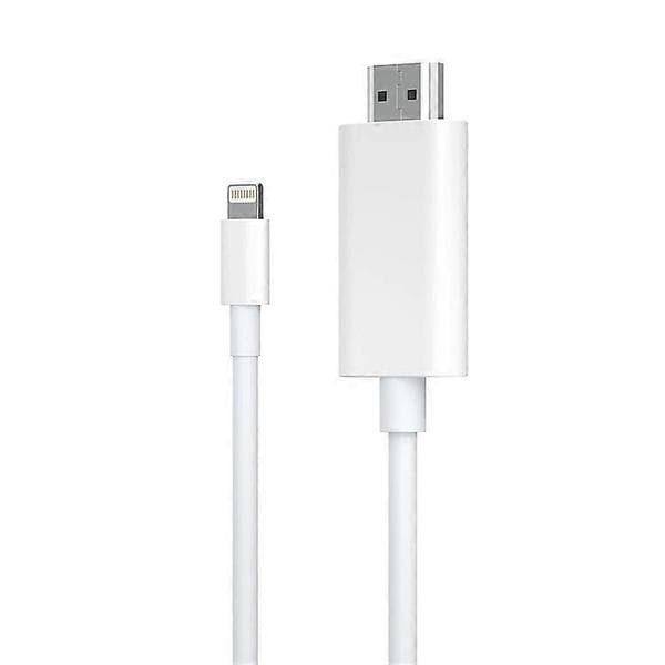 Lightning–HDMI-kaapeli iPhone iPadille 1080P HD Näytönpeilaussovitin Tukee iOS 11.0+