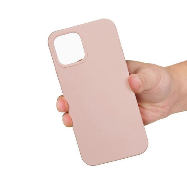Enfärgat silikonskal för iPhone 15 Sand Pink For iPhone 15 Pro