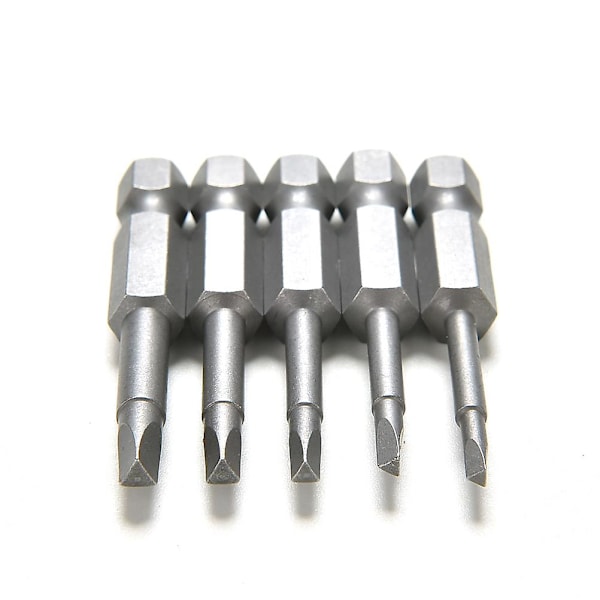 5 stk /sett magnetiske trekant skrutrekker bits S2 stål 1/4 sekskant skaft 50mm