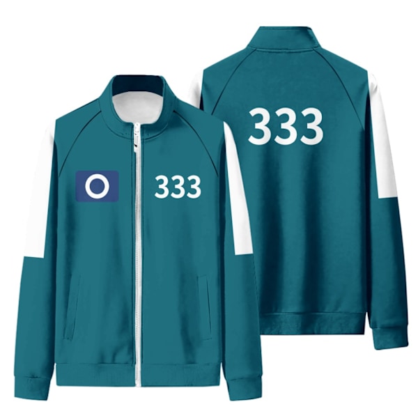 Gos- Squid Game 2 Jacka sweatshirt + byxor set blå Blå 333 Blå 333 4XL