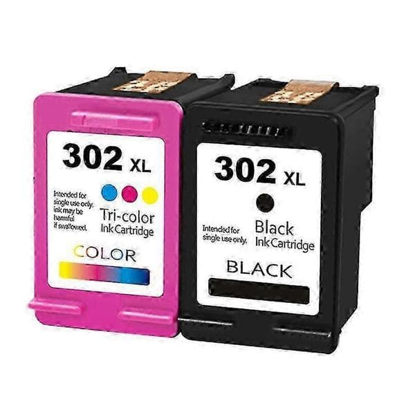 Bærbar til HP302 XL blækboks HP1000 1050 1510 2130 2131, sort farve