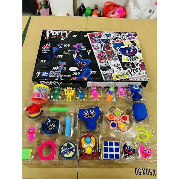 Bobby Julkalender med Blind Unzip - Riv Ner DIY Leksak Blind Box Set A
