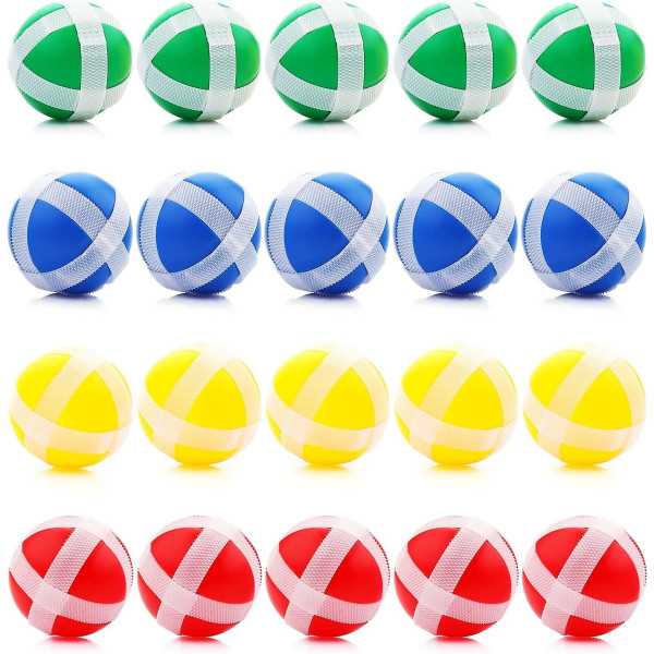 Pakke med 20 barne-dartpiler Erstaz-baller Borrelåsball Kaste Spill Disk Erstatningsballer