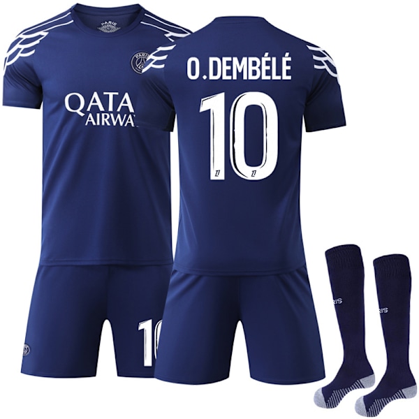 2024-2025 Paris Saint-Germain Vieraslasten Aikuisten Jalkapallopaita Setti Nro.10 O.Dembélé 24