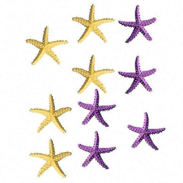 10 stk. Mini Stjerne Ornamenter til Dekorationer