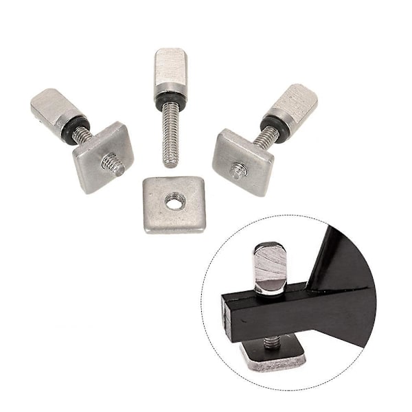 3 Surfboard Longboard Sliding Fin Screw & Fin Plate Replacement Kit för Stand Up Paddle Body Board